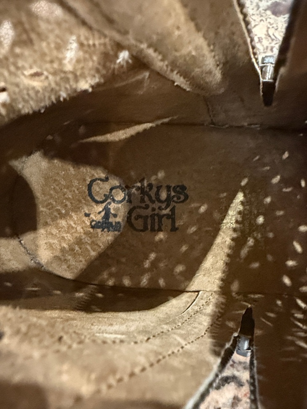 Corkys Brown Perforated Ankle Boots - Picture 7 of 8
